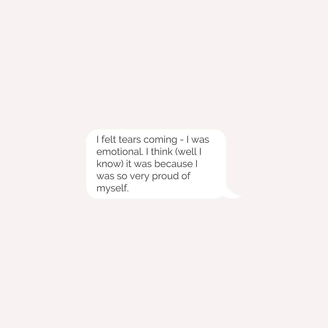 When was the last time you cried tears of joy with how proud you are of yourself? For my client Natalie, that happened recently when she took a huge brave leap to embark on a yoga teacher training program -- something her heart had wanted for YEARS